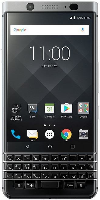 블랙베리 KEYone BBB100-1 32GB 공기계 GSM 4G LTE 옥타코어 휴대폰 12MP 카메라 포함 - 블랙 블랙베리 KEYone BBB100-1 32GB 공기계 GSM, 1개, Silver