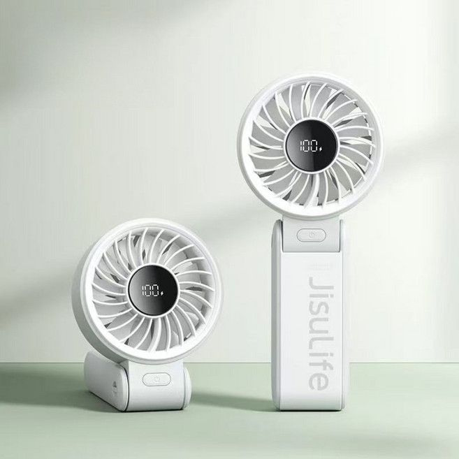 지수라이프 BLDC 휴대용 선풍기 핸드헬드팬 LIFE7, 5000mAh, 핑크