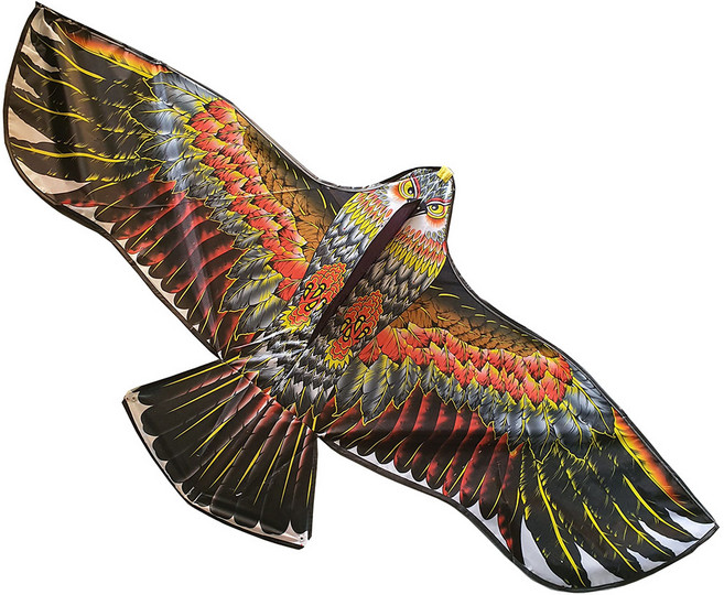 신형 방울 독수리연 유해조수퇴치 새쫓는 연 과수 농작물 보호 대형, 방울독수리연, 1개