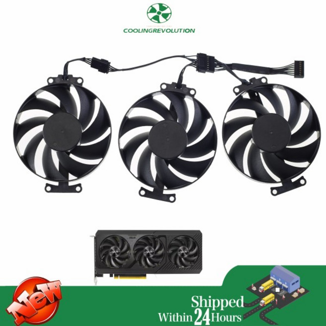 ASUS 프라임 지포스 RTX 4070 RTX 4060 Ti SUPER OC 에디션용 그래픽 카드 선풍기 T128015BU 75mm, 04 Right fan