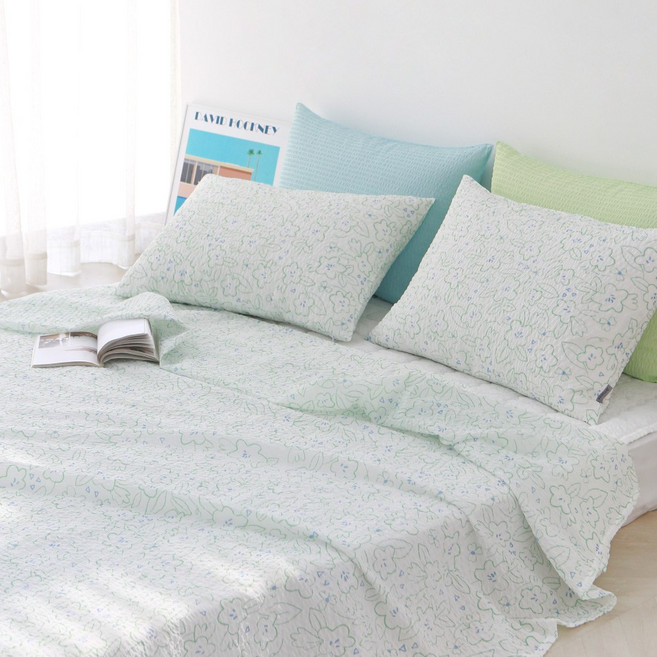 아망떼 알리스 시어서커 리플 여름 홑이불세트