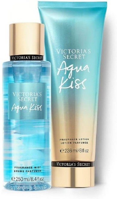 빅토리아 시크릿 아쿠아키스 바디 미스트 & 프레그런스 로션 세트, 267 아쿠아 키스/Aqua Kiss, 1개