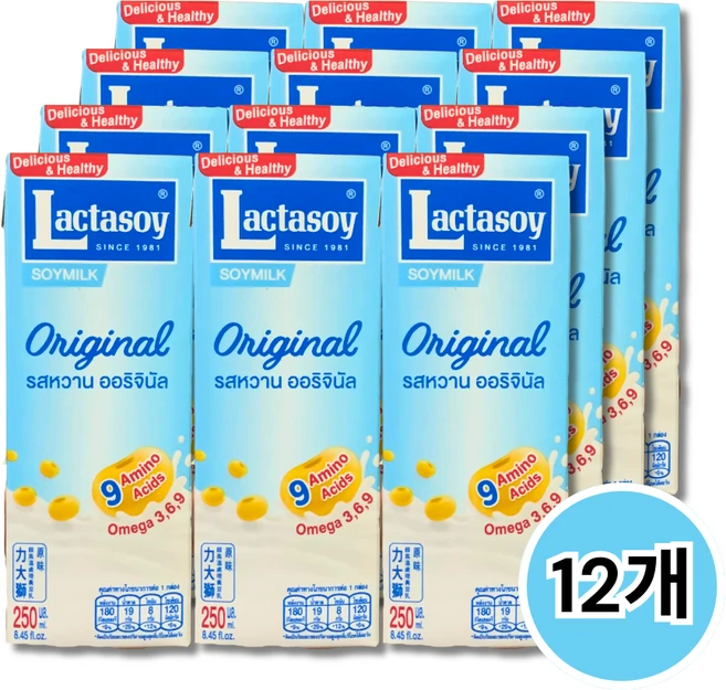 태국두유 락타소이 오리지널 소이밀크, 250ml, 12개 - 쿠팡