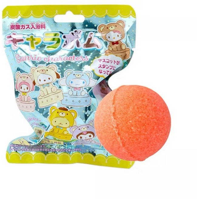 Sanrio Characters 角色浴球 附帶印章吊飾, 75g, 1個