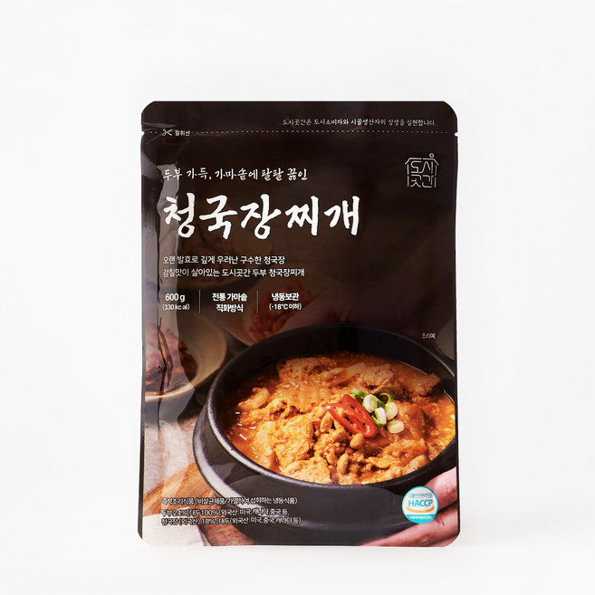 도시곳간 구수한 두부 청국장찌개, 3개, 600g