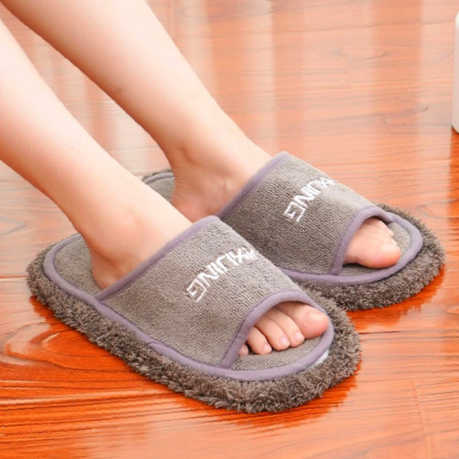 물기제거 층간소음슬리퍼 극세사 청소 슬리퍼 실내화 먼지제거