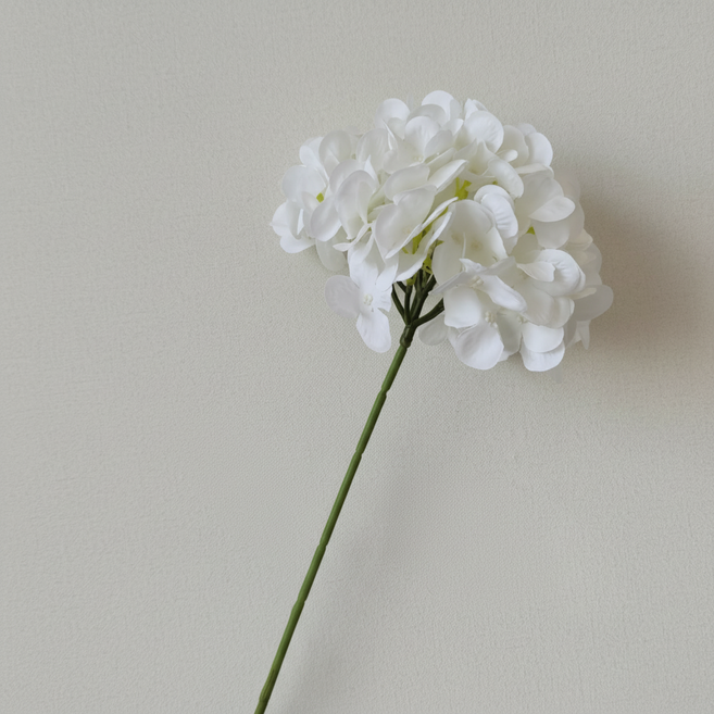 인조 조화 수국 1송이, 화이트, 1개