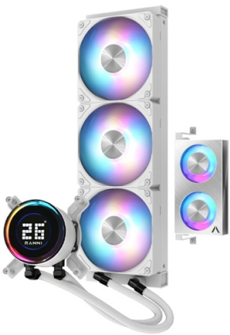 3RSYS 라니 FC 360 ARGB (화이트), 1개, 화이트