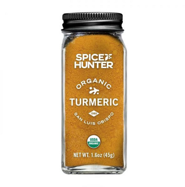 스파이스 헌터 강황 가루 1.6온스 병, Organic Ground Turmeric, 1.6 Ounce 1개, 45g