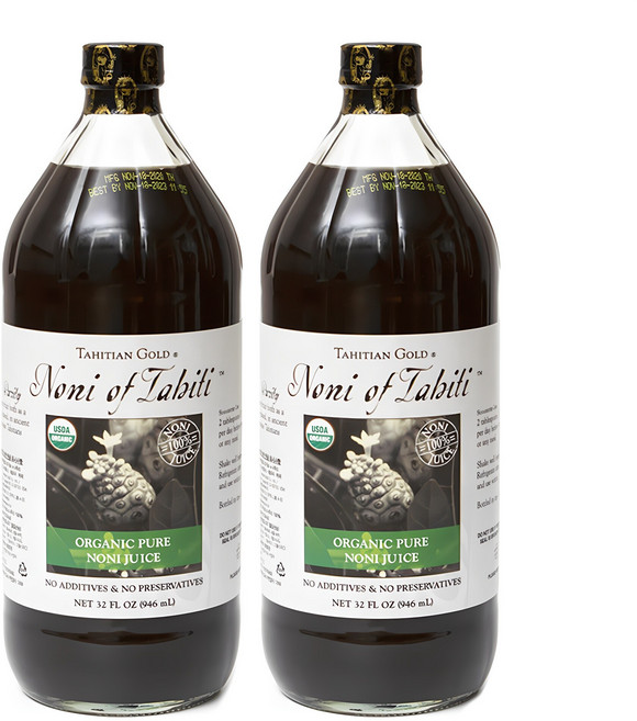 타히티골드 원액 100% 노니주스, 946ml, 2개