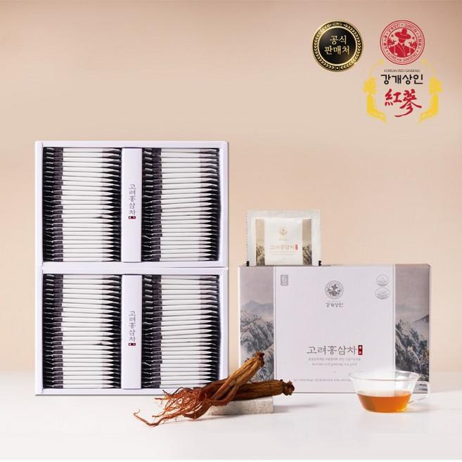 강개상인 고려홍삼차(3g x 100포) 6년근 부드럽고 풍미 깊은 맛, 3g, 1개