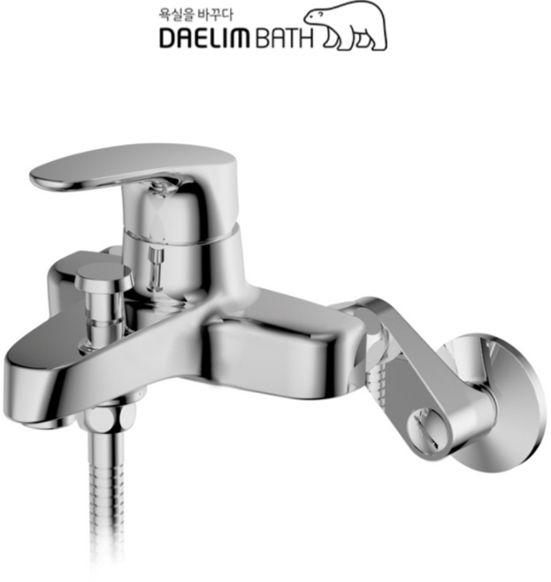고래하우징 대림바스 욕실 화장실 샤워기수전 샤워수전 욕조수전 샤워욕조수전 BFB-423, 크롬, 1세트