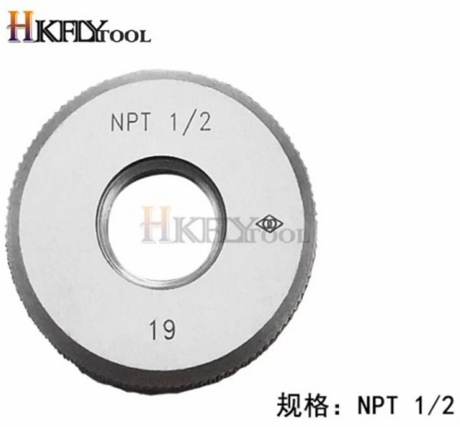 50 팩/박스 나사 스레드 게이지 플러그 링 정밀 외부 미세 피치 테스트 도구 1 쌍, 03 22Gx50mm-50packs