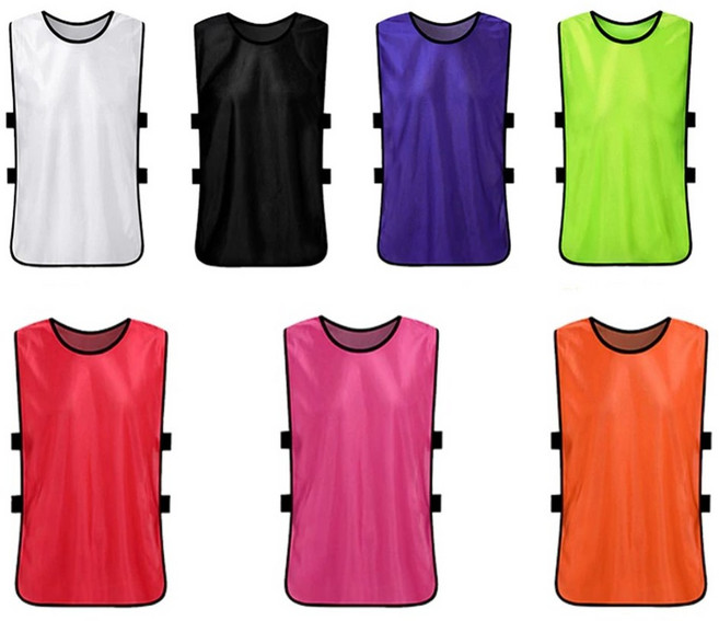 성인용 축구 조끼 단체 팀 체육대회 스포츠 워크샵 야유회 유니폼 동호회 풋살 농구 게임 훈련 연습 양면