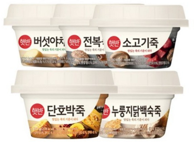 (상온)[비비고]죽280g/10종세트/누룽지닭백숙2 전복2 버섯야채2 소고기2 단호박2, 10개, 280g