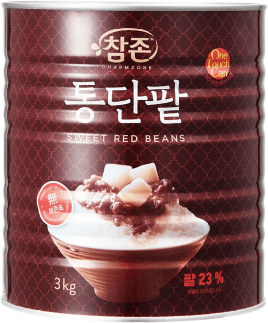 참존 통단팥 터치캔 빙수팥, 3kg, 9개