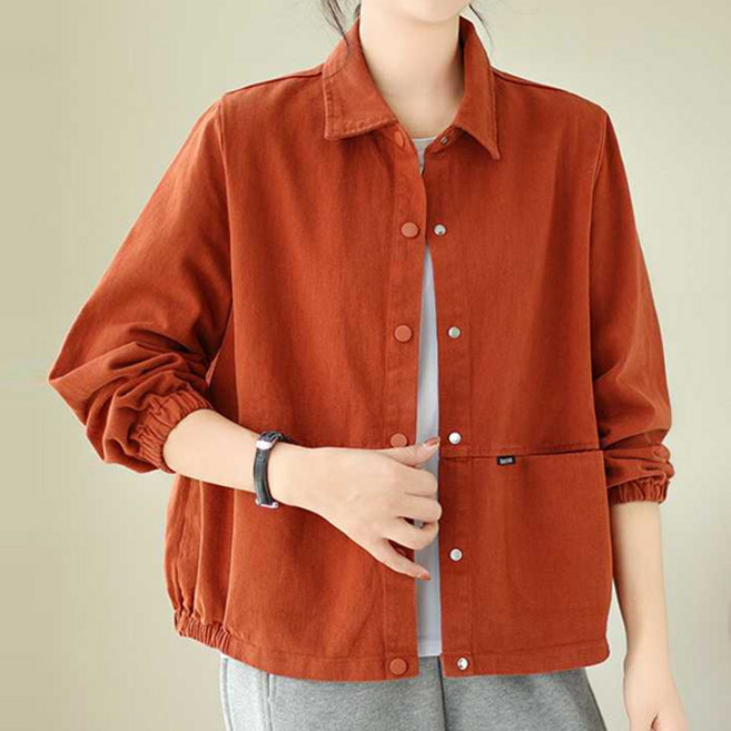 나바바 NB2902 여성 캐주얼 데일리 레트로 긴팔 셔츠