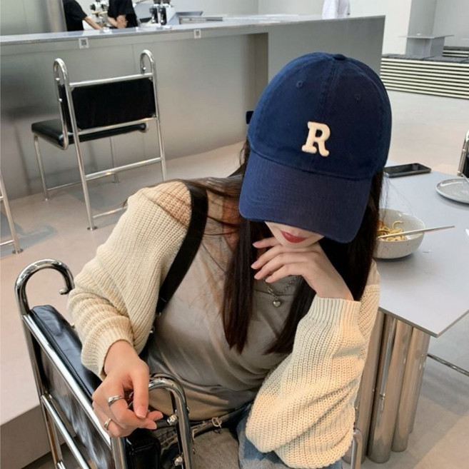 R로고 모자 볼캡 남자 여자 캡모자 커플 kkr+87564gf