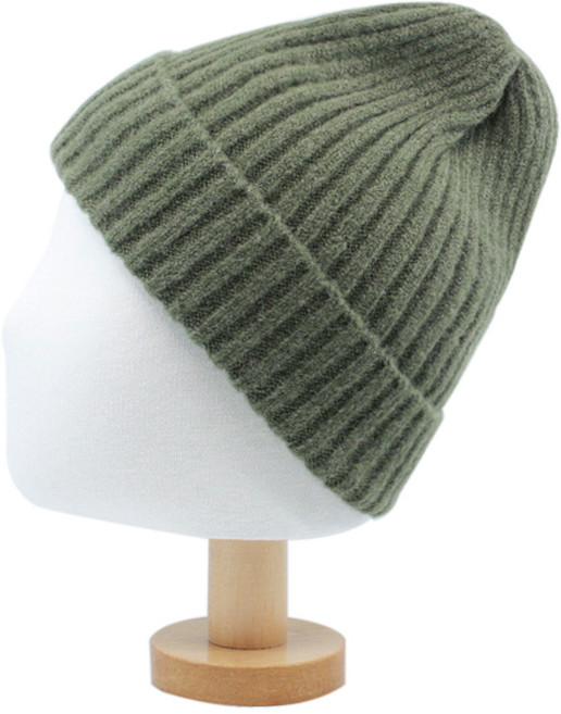 트레펠로 무지 포송보들 비니 털모자