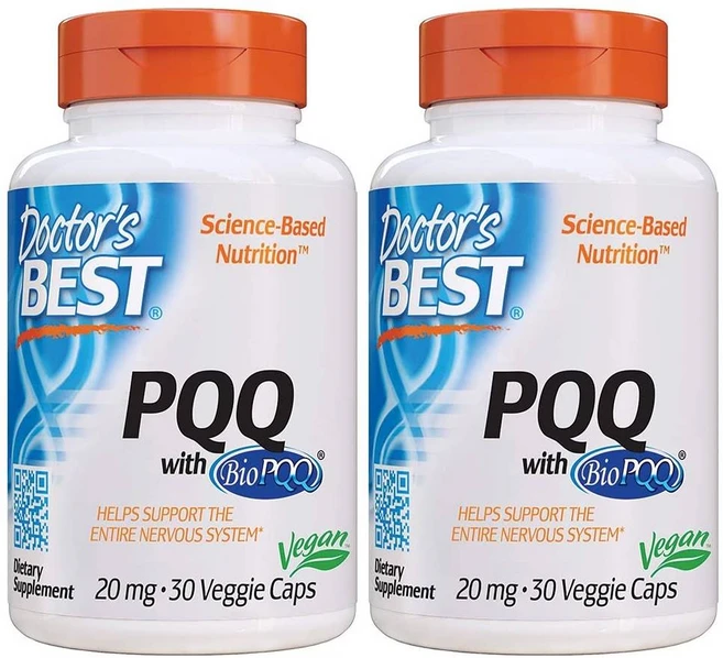 Doctor's Best PQQ 닥터스 베스트 피롤로퀴놀린 퀴논 20mg 30베지캡슐 2팩, 30정, 2개 - 쿠팡