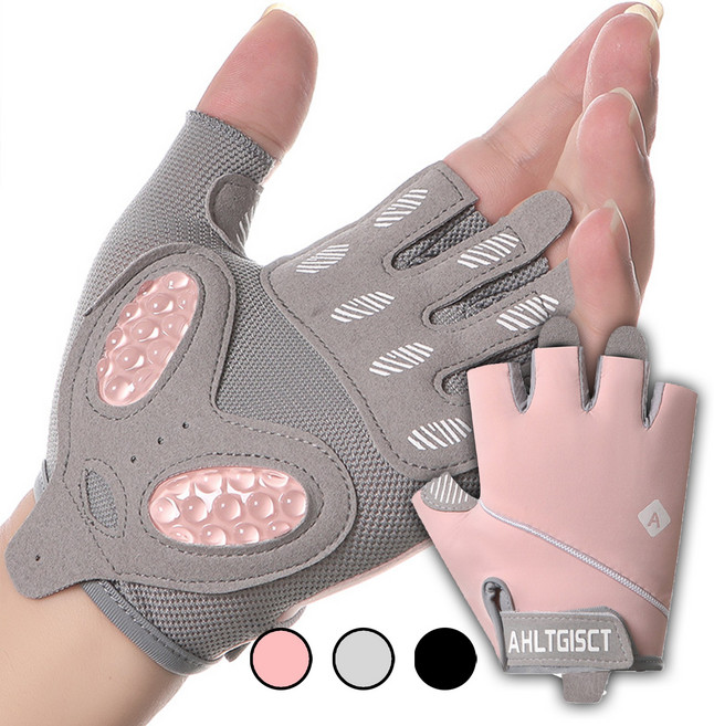 운동남녀 쫀득그립 굳은살방지 헬스장갑, 2개입, 핑크