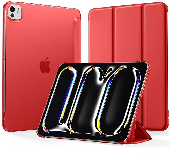 Mastten for iPad Pro 11 Inch Case (M5/M4) 2025/2024 6th/5th Generation (Model A3357/A3358/A3359/A2, Red