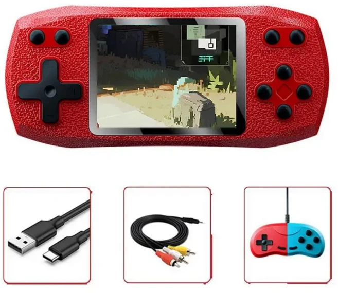 레트로 비디오 게임 콘솔 내장 620개 클래식 게임 휴대용 핸드헬드 게임 플레이어 충전식 콘솔 AV 출력, 01 CN, 01 K