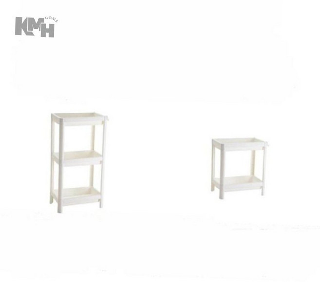 다용도 2단 3단 정리수납 좁은공간 사이드 선반, 화이트 2단