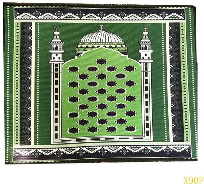 무슬림기도기도 러그 이슬람 휴대용 여행 예배기도 매트 방수 직물