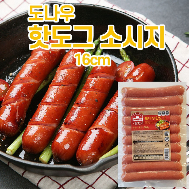 도나우 핫도그소시지 (80gx10개입)800g 소시지, 80g, 1개