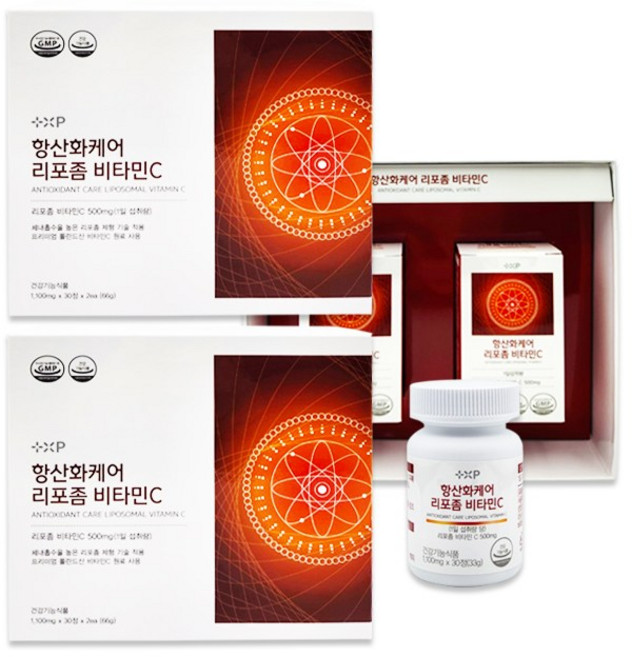 플러스엑스팜 항산화케어 리포좀 비타민C 높은 함량 메가도스 활력 먹는 영양 보충 제, 1박스, 120정