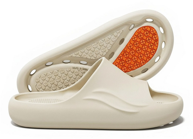 이몰리스 미끄럼 방지 EVA 욕실화 다용도 슬리퍼, 1세트, 베이지