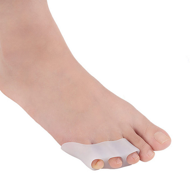 6개 세트 새끼 발가락 교정기 실리콘 3구 발가락링 교정 보호대 여성 남성 분리 보호 패드 벌리기 교정링 분리링 외출용, R19076A(6개세트