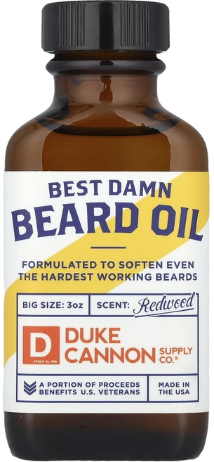 Duke Cannon Supply Co. Bestdamn 턱수염 오일 레드우드 3oz, DukeCannonSupplyCoBestdamn턱수염오, 1개 - 쿠팡