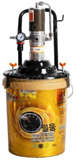 에어 구리스 주입기 말통형 굴삭기 자동차 펌프 오일, 본품+4m호스+만능건