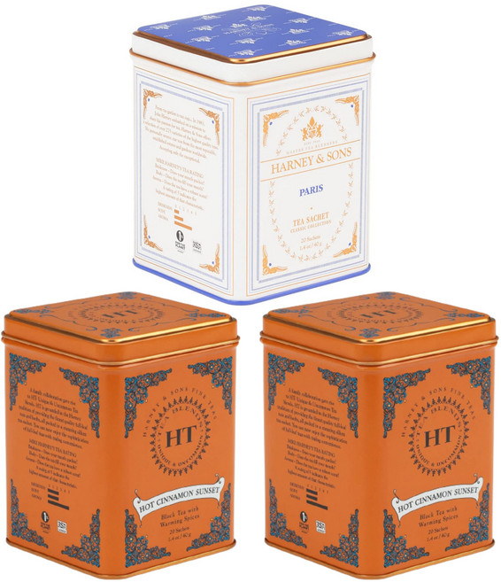 하니앤손스 핫 시나몬 선셋 파리 티백 2종 3개, 40g, 20개입