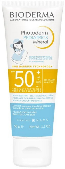 BIODERMA 프랑스 정품 바이오더마 포토덤 미네랄 아기 선크림 SPF50+ 50g, 1개