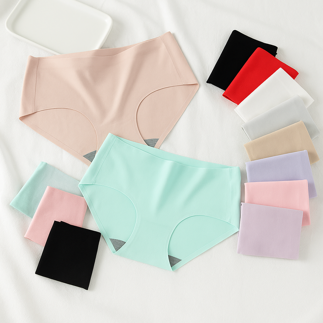 몰앤모어 여성 여자 노라인 심리스 무봉제 컬러 팬티