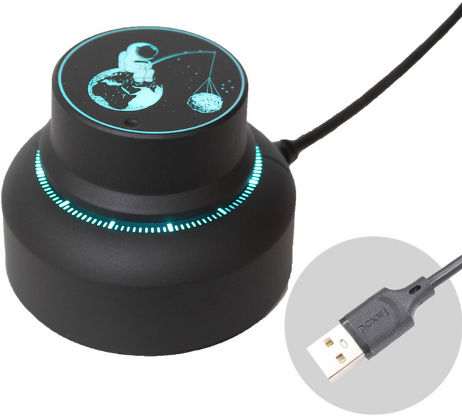 샤크팡 USB 볼륨 컨트롤러 PC용 스피커 휴대용 볼륨조절 조절기 PC 사운드 음량, C8U 일반판 우주비행사