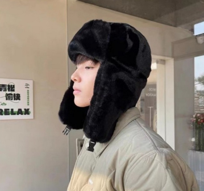 겨울 남녀공용 귀마개모자 귀달이모자 군밤모자 페이크퍼 트루퍼햇