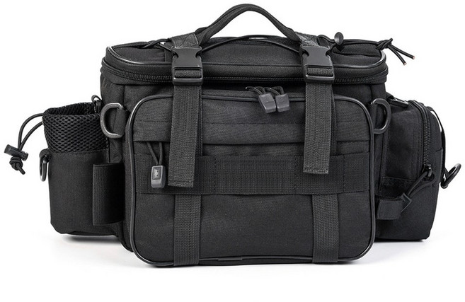 JK 밀리터리블랙 루어 낚시가방 슬링백 집어등 수납 크로스백 카메라 가방, NJ453. 루어 가방 밀리터리 블랙