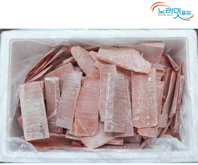 노리밋푸드 눈다랑어 황다랑어 연육 못난이 참치 포케 샐러드 타다끼 업소용 참치회 사업자 도매 냉동참치회, 1박스, 10kg