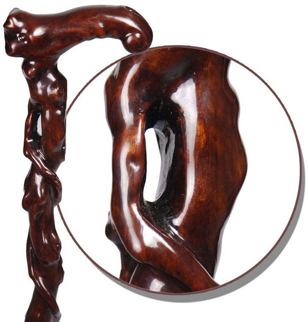 어르신 지팡이 경량 손잡이 나무 미끄럼방지, 4. A 타입 160-165cm 권장 키, 1개