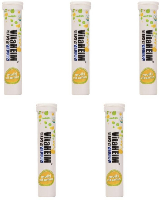 비타하임 발포비타민 비타하이 에너지 음료 마시는 물에 타먹는 발포정 20정 5개