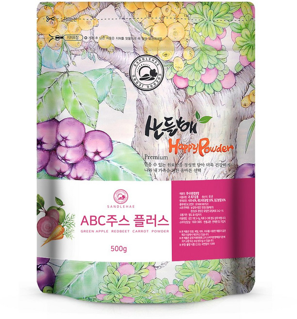 산들해 ABC주스 플러스 분말 국산100%, 1개, 500g