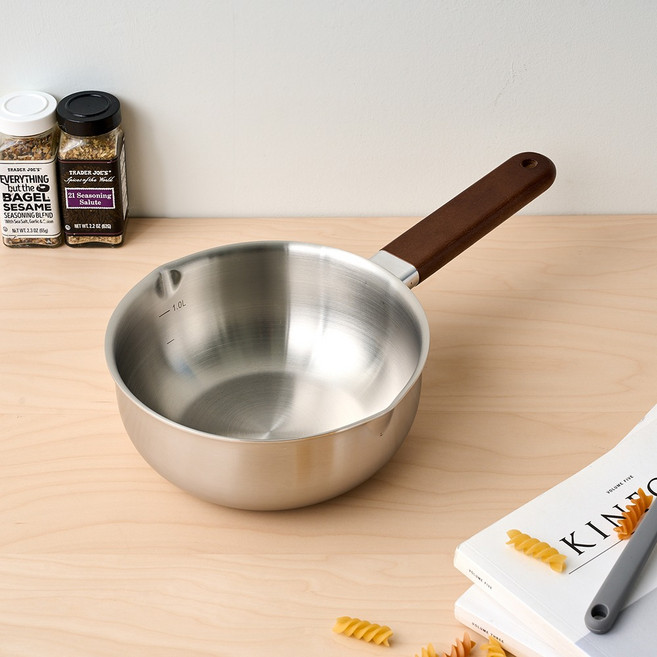 모던하우스 매일쓰는 통3중 스텐 인덕션가능 편수냄비18cm_러브쿡-CK0225023, 1개, 이미지 참조, 18cm