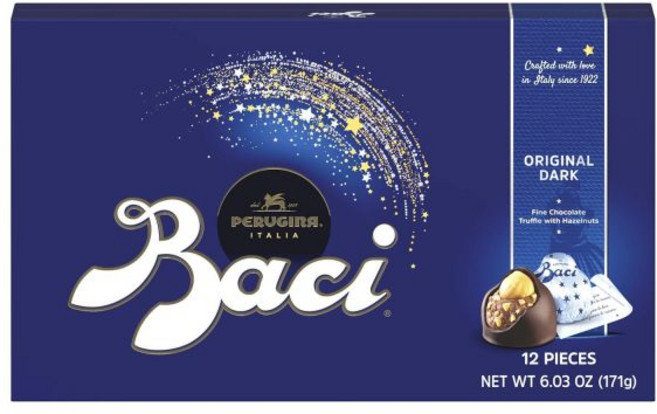 baci LINGERIE 초콜릿 바치 페루지나 클래식 다크 12개 박스 6.03온스