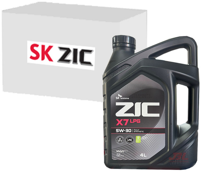 SK엔무브 지크 X7 LPG 5W30 (LPG전용 API SQ 4L x 4개), 4개