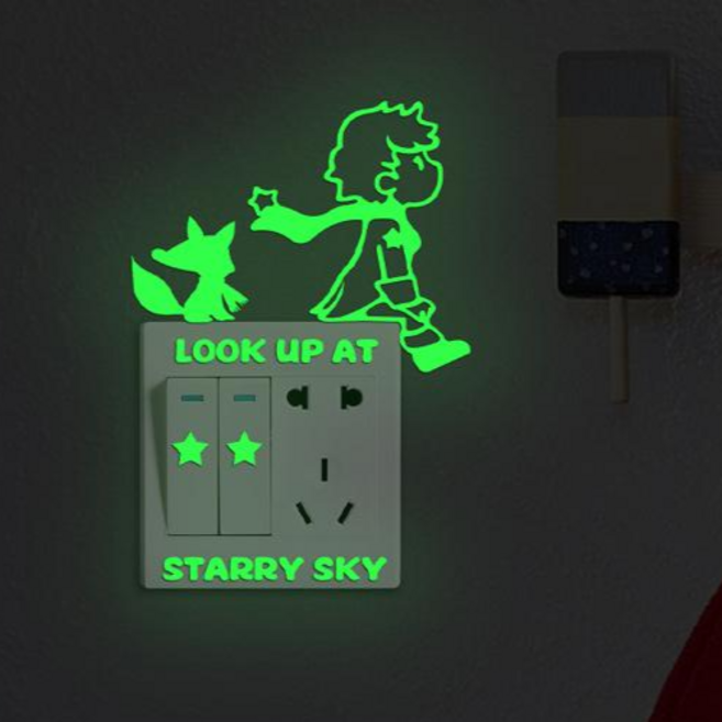 옥토버 야광 스티커 인테리어 스티커 아이방 꾸미기, 어린왕자