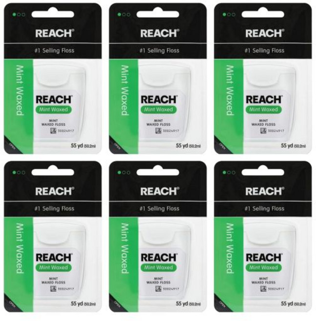 REACH 왁스 처리된 치실 민트 치아용 플라크 제거제 파쇄 저항성 치실 슬라이드 매끄럽고 사용하기 쉬우며 처리 딥 클리닝 치아 구강 관리 PFAS 프리 성인 및